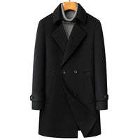 Heavenly Warmth: Premium Double-Faced Wool Coat with Detachable Goose Down Lining – Winter Overcoat for Men & Women
