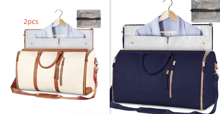 Large Capacity Travel Duffle Bag Women's Handbag Folding Suit Bag Waterproof Clothes Totes What Else You Got?