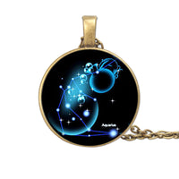 Heavenly Constellation Gemstone Necklace - Zodiac Starry Sky Jewelry