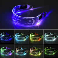 LED Rave Glasses – 7-Color Glow Party Goggles for Festivals & Concerts