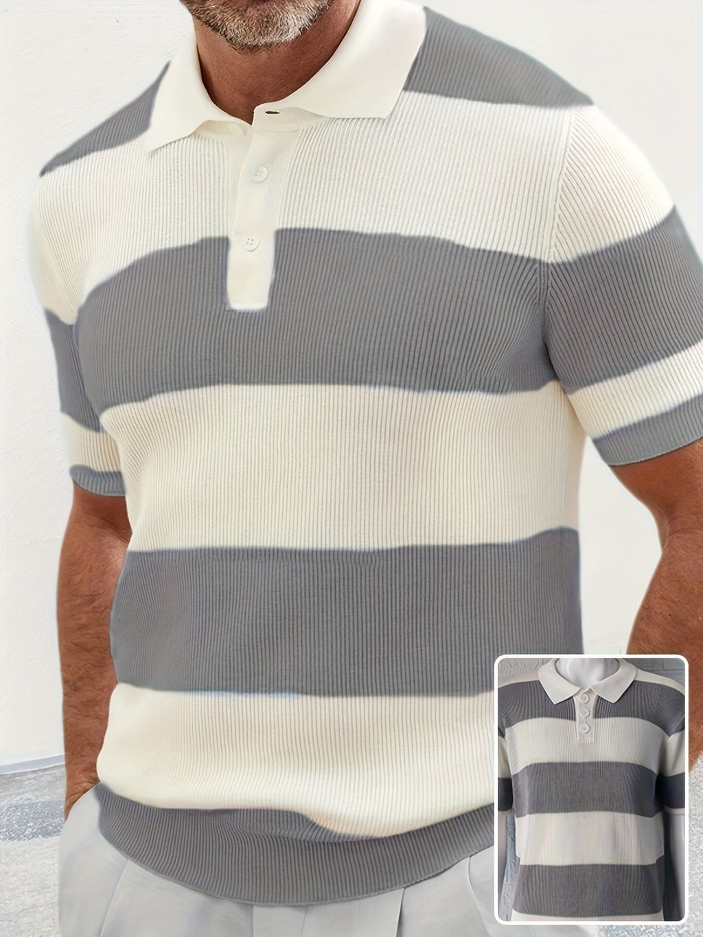Mens Clothing Summer Fashion Lapel Sweater Short Sleeve Men Clothing Men Wears What Else You Got?