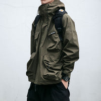 Men's Windproof Hooded Jacket - 3D Pocket Casual Outerwear in Multiple Colors