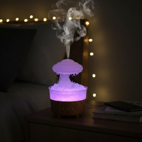 Heavenly Rain Cloud Humidifier & Aromatherapy Diffuser with Soothing Rainsound & 7-Color LED Light