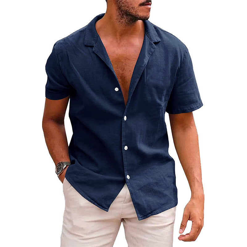 Men's Tops Casual Button Down Shirt Short Sleeve Beach Shirt Summer Mens Clothing What Else You Got?