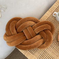 Personalized Ring Knot Plush Pillow – Custom Throw Cushion for Sofa & Home Decor