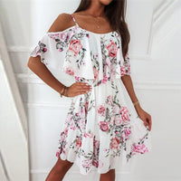 Floral Ruffled Suspender Dress - Feminine & Flirty Summer Style