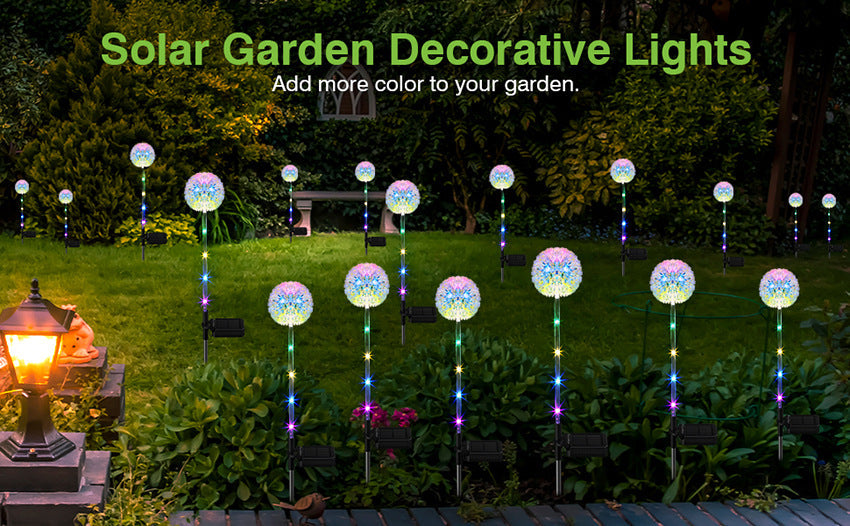 Solar Dandelion Garden Lights – Color-Changing LED Onion Ball Ground Lamps, Waterproof Outdoor Pathway Decor What Else You Got?