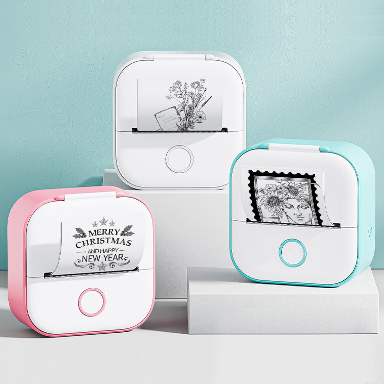 Portable Mini Thermal Label Printer Home Photo Printer Student Wrong Question Printer Bluetooth-compatible Mini Label Printer Price Tag What Else You Got?