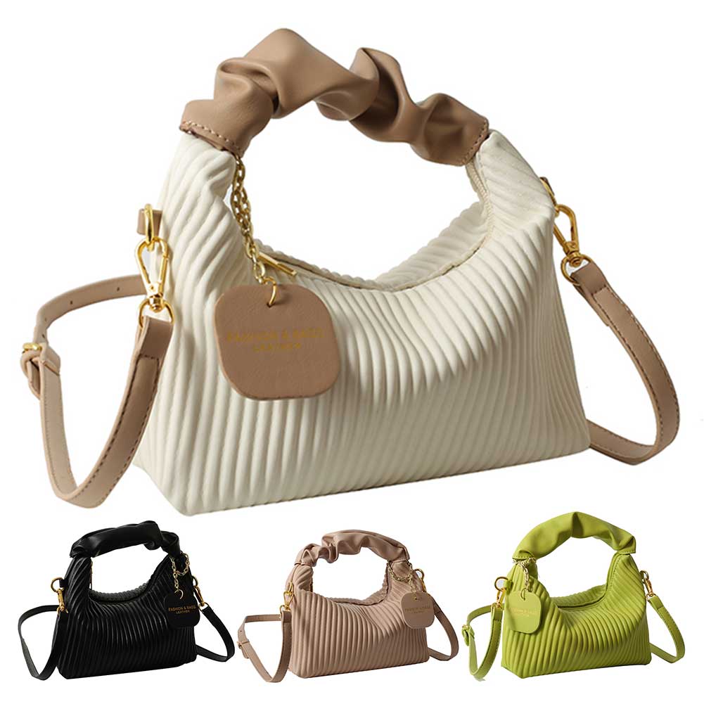 Women’s PU Leather Pleated Cloud Crossbody Bag What Else You Got?
