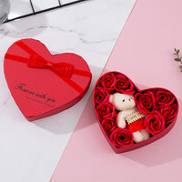 Heart-Shaped Rose Soap Flowers Gift Box – Perfect Valentine’s Day, Christmas, Mother’s Day & Birthday Gift