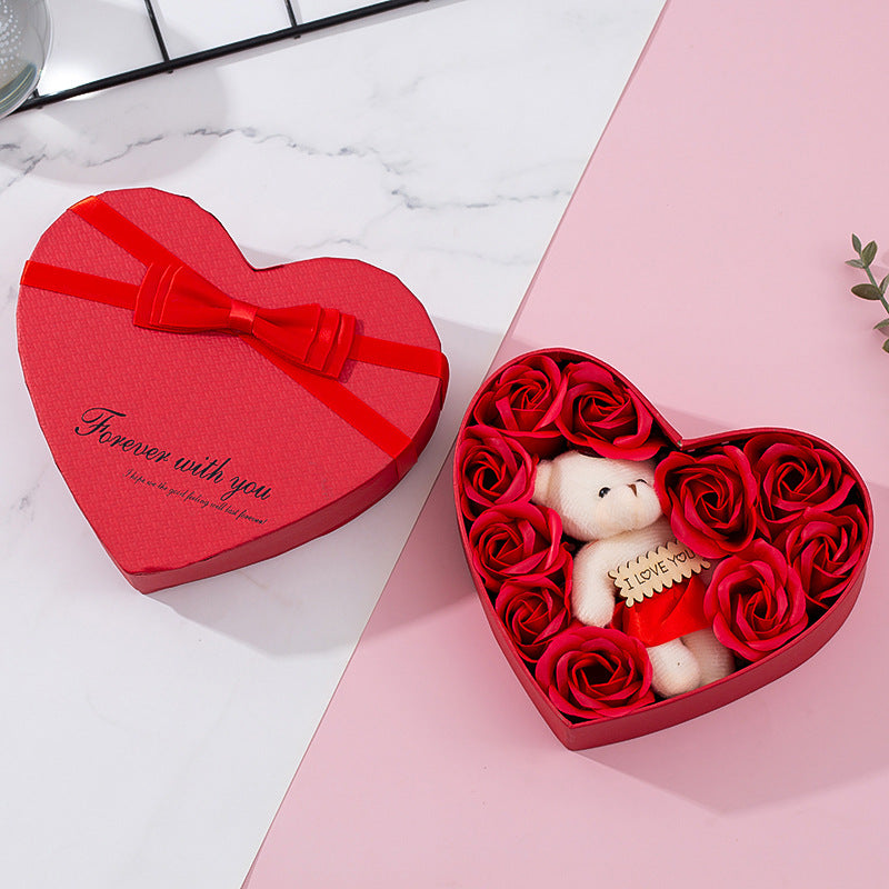 Heart-shaped Rose Red Gift Box New Year Christmas Gift Box Valentine's Day Christmas Gift Mother's Day Birthday Gift What Else You Got?