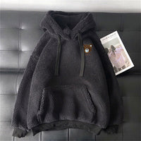 Lamb Wool Embroidered Hoodie - Ultra-Soft & Warm Gift