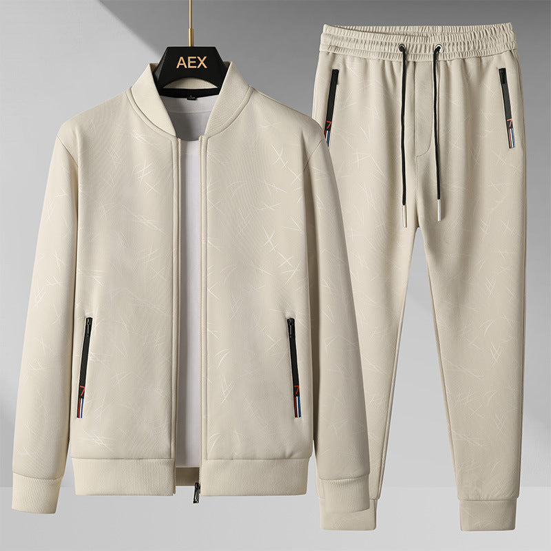 Mens Stand-Up Collar Sportswear Casual Two-Piece Set What Else You Got?