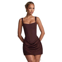 Divine Elegance: Sleeveless Corset Party & Wedding Dress in Radiant Summer Colors