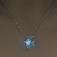 Glow-in-the-Dark Goldfish Necklace – Luminous Luck & Abundance Pendant