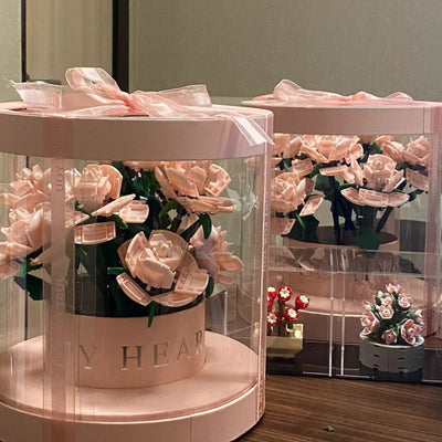 Elegant Christian Rose Bouquet Flower Pot - Perfect Gift for Her with Bible Verse