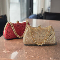 Rhinestone Evening Clutch – Diamond-Inlaid Bridal & Party Bag for Weddings and Galas