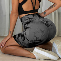 Vibrant Tie-Dye Yoga Pants - Quick-Dry Fitness Leggings for Women - High-Waisted Hip-Lifting Shorts