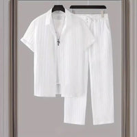 Men's Striped Suit Set - Coordinate with Confidence & Style
