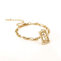 12 Tarot Card Charm Bracelet – Mystical Fashion Jewelry with Gold & Steel Options