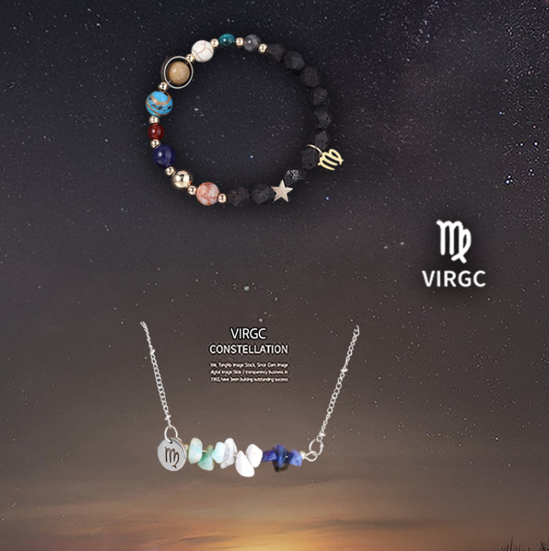 Natural Stone Necklace Set For The 12 Zodiac Signs What Else You Got?