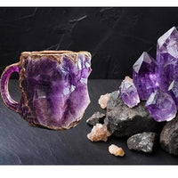 400ml Mineral Crystal Coffee Mug – Gemstone Resin Design, Unique Home & Kitchen Gift, 3D Artisan Mug