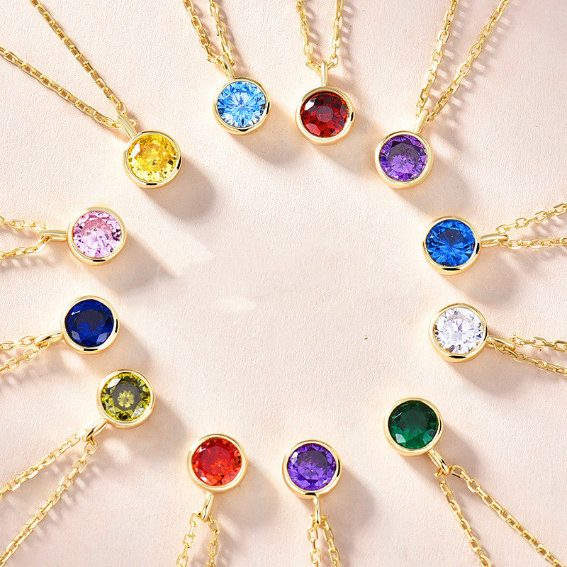 Women's Fashionable Simple Sterling Silver Solitaire Necklace With Twelve Zodiac Signs What Else You Got?