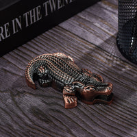 Crocodile-Shaped Torch Lighter – Windproof Refillable Butane Lighter in Zinc Alloy
