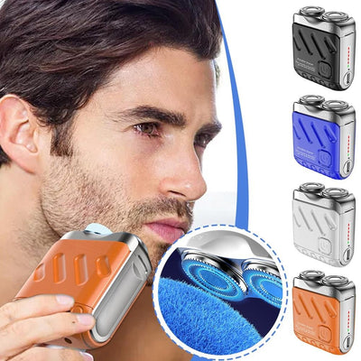 Portable Rotary Electric Shaver – Dual Head Rechargeable Razor