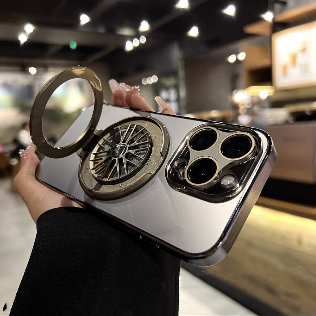 Frosted Magnetic Rotating Stand Phone Case – Shockproof Heat‑Dissipating PC Cover for iPhone Models What Else You Got?