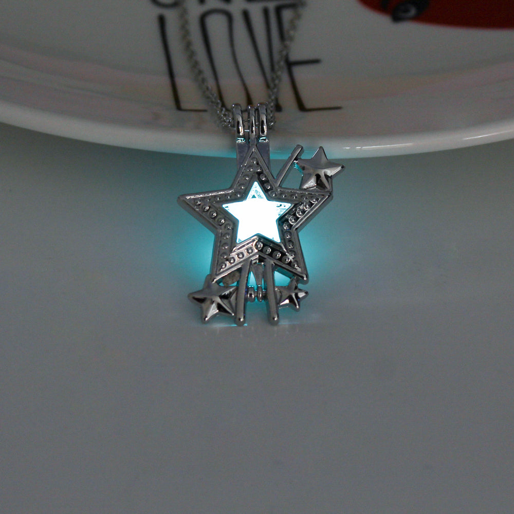 Glow-in-the-dark hip-hop rock star necklace What Else You Got?