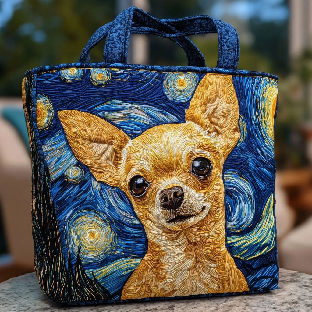 300g Canvas Dog-Printed Tote And Shoulder Bag What Else You Got?