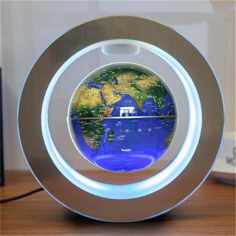 Round LED World Map Floating Globe Magnetic Levitation Light Anti Gravity Magic What Else You Got?