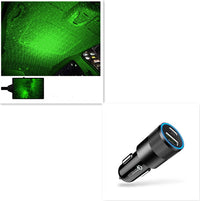 USB Galaxy Star Projector: Ambient LED Car Lighting with Voice Control & 360° Rotation