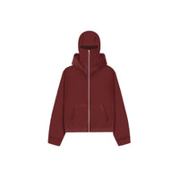 Women’s Double-Hood Zip Cardigan – Embroidered Geometric Streetwear Jacket S–XL