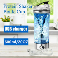 Electric Protein Shaker Bottle – USB Rechargeable Mixer Cup for Shakes & Smoothies