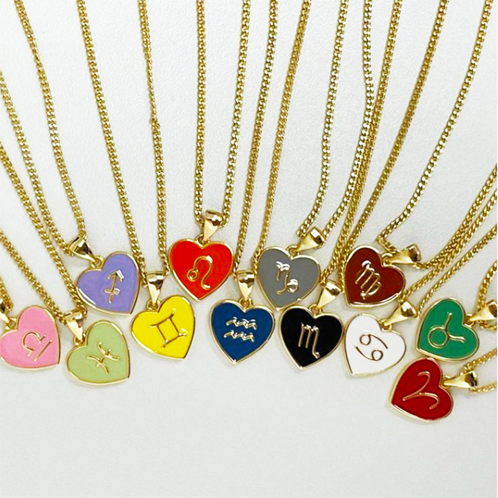 12 Constellation Love Necklace – Personalized Heart-Shaped Clavicle Chain for Women What Else You Got?