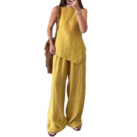 Comfortable Christian Casual Two-Piece Pullover Set with Pockets - Soft Cotton Commuter Style