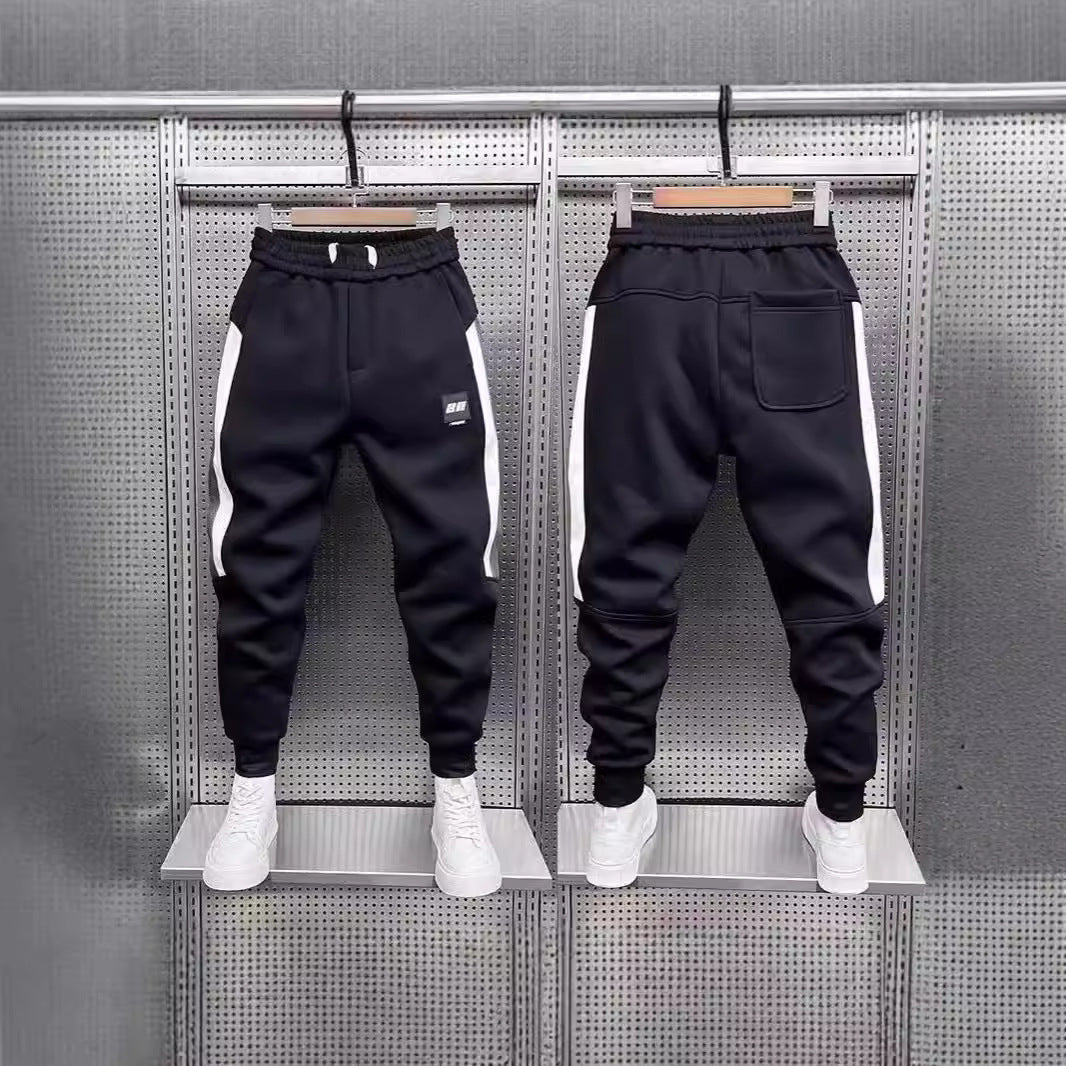 Comfortable & Stylish Casual Jogger Pants - Elastic Cuffs, Loose-Fit, On-Trend Black Pants for Everyday Wear