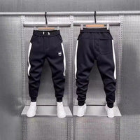 Comfortable & Stylish Casual Jogger Pants - Elastic Cuffs, Loose-Fit, On-Trend Black Pants for Everyday Wear
