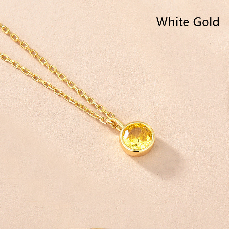 Women's Fashionable Simple Sterling Silver Solitaire Necklace With Twelve Zodiac Signs What Else You Got?