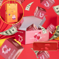 Joyful Surprise Explosion Box - Bouncing Gift Boxes for Birthday, Christmas & Anniversary - DIY Folding Paper Money Box