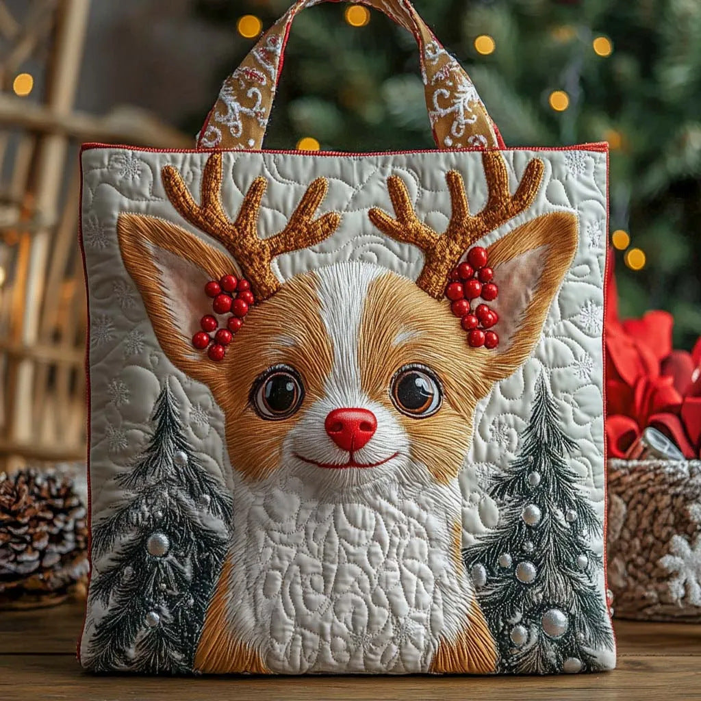 300g Canvas Dog-Printed Tote And Shoulder Bag What Else You Got?