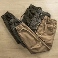 Men’s Quick-Dry Cargo Joggers – Lightweight Outdoor Cropped Work Pants for Warm Weather
