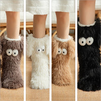 Cozy Fleece Snow Socks – Anti-Slip Winter Warmers with Adorable Pet Designs (One Size Fits Most)