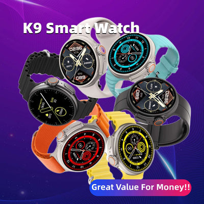 K9 Pro Smart Watch: NFC Payments, Health Tracking & Wireless Charging - 1.39