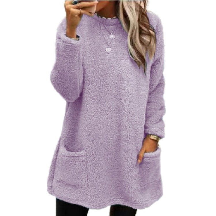 Women’s Winter Fleece Pullover Sweater with Pockets What Else You Got?