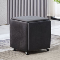 Rubik’s Cube 5-in-1 Storage Ottoman – Multifunctional Stool with Hidden Storage
