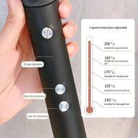 2-in-1 Hair Straightener Brush – Electric Hot Comb with Adjustable Heat for Straightening & Curling