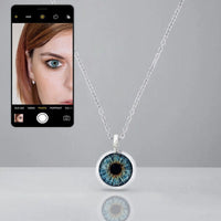 Personalized Iris Eye Photo Necklace – Custom Keepsake Gift for Her, Him or Yourself